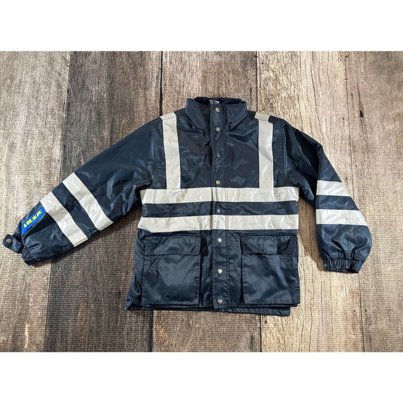 IKEA Jackets & Coats Ikea Reflective Employee Staff Worker Navy Quilted Jacket Poshmark